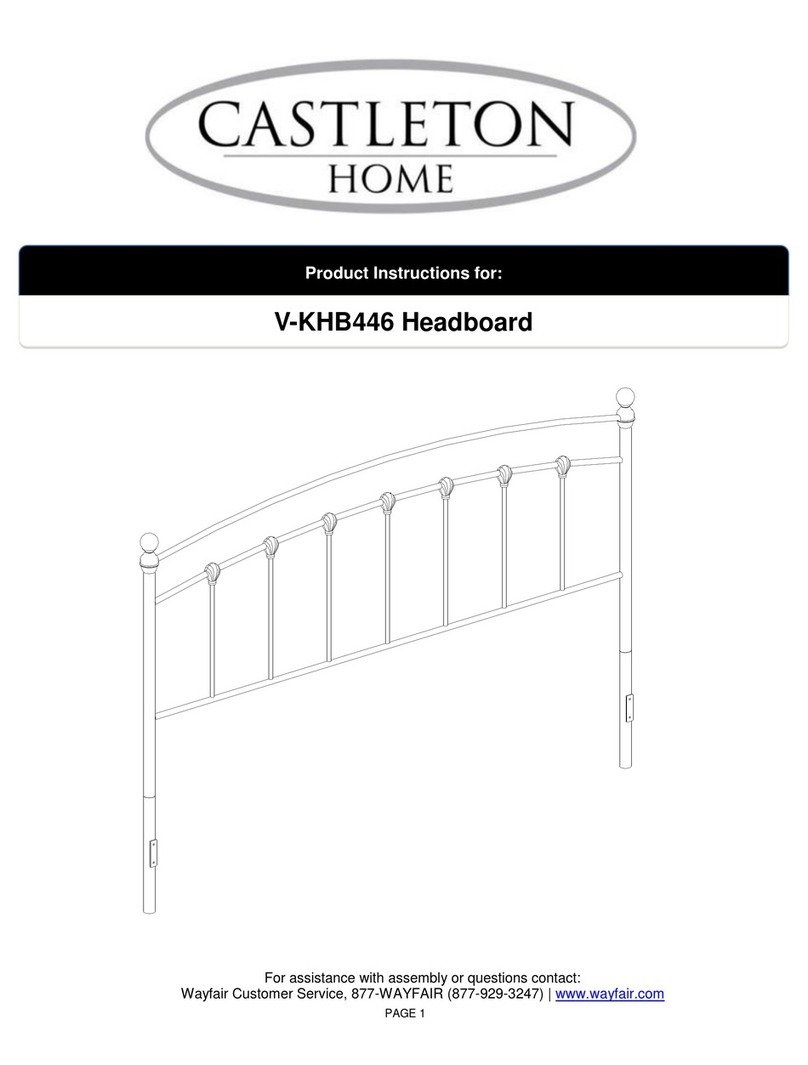 Castleton Home V-KHB446 Instruction sheet Castleton Home V-KHB446 Instruction sheet