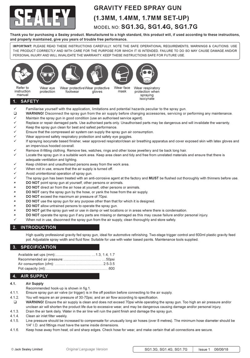 Sealey SG1.3G instructions