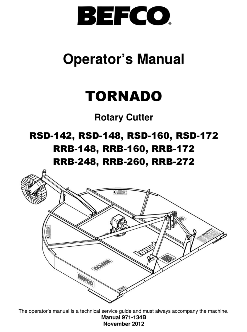 BEFCO TORNADO RSD-142 Operator's manual