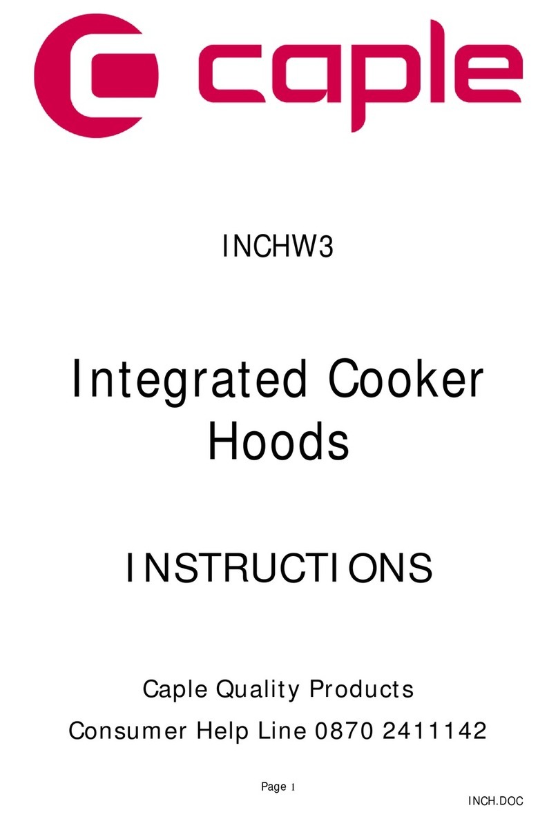 Caple INCHW3 User manual