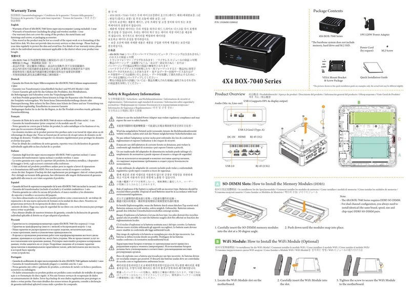 ASROCK 4X4 BOX-7040 Series instructions ASROCK 4X4 BOX-7040 Series instructions