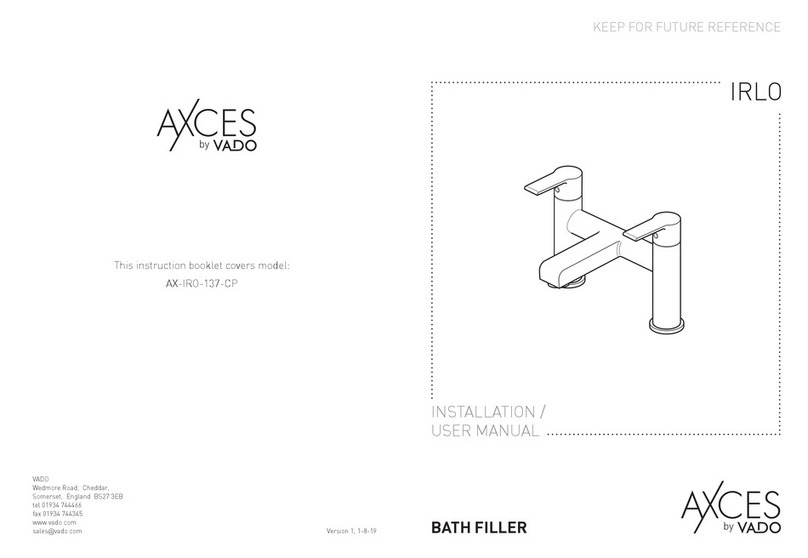 VADO AXCES IRLO AX-IRO-137-CP Installation & user manual