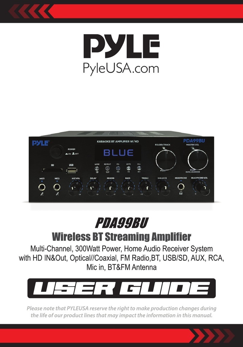Pyle PDA99BU User manual