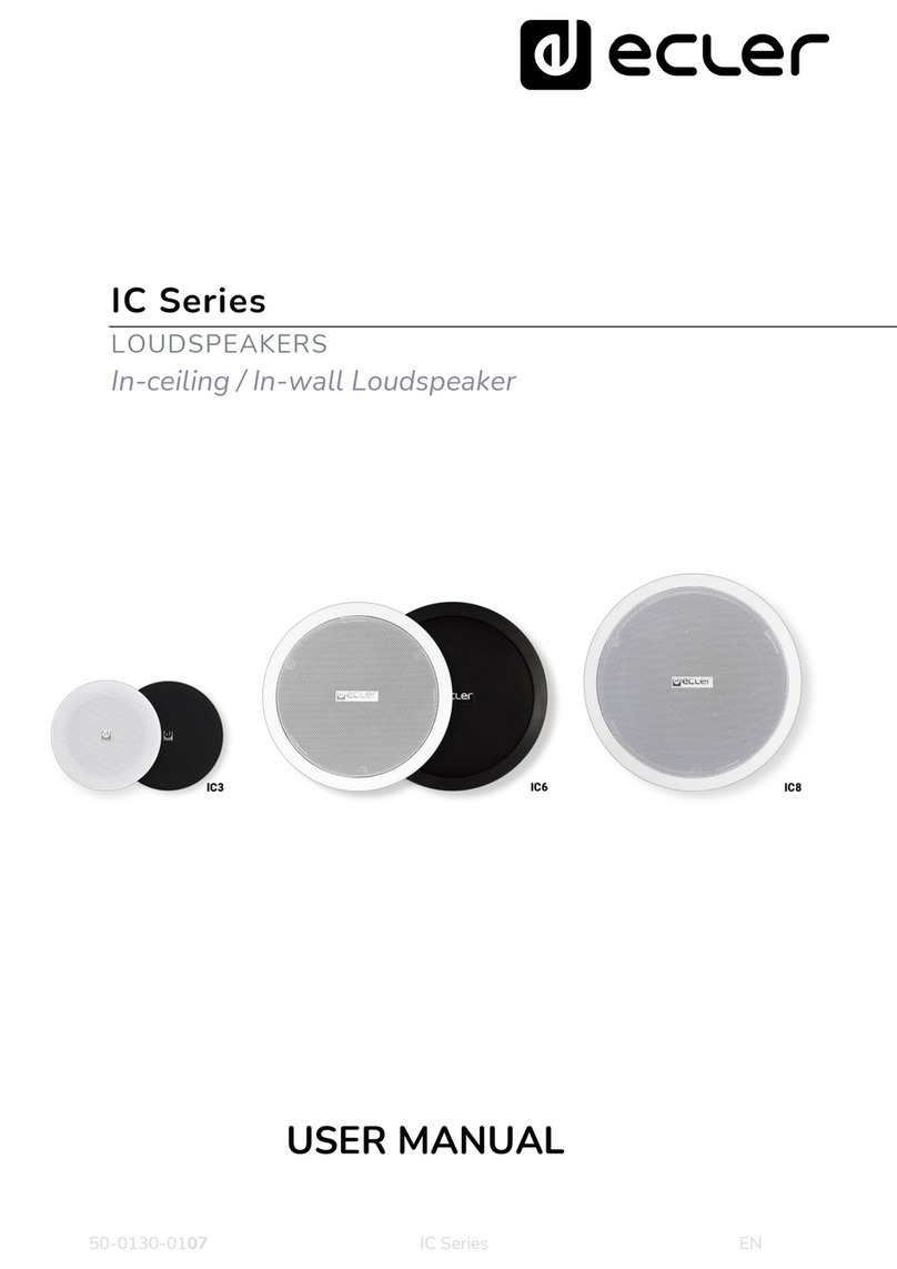 Ecler IC3BK User manual