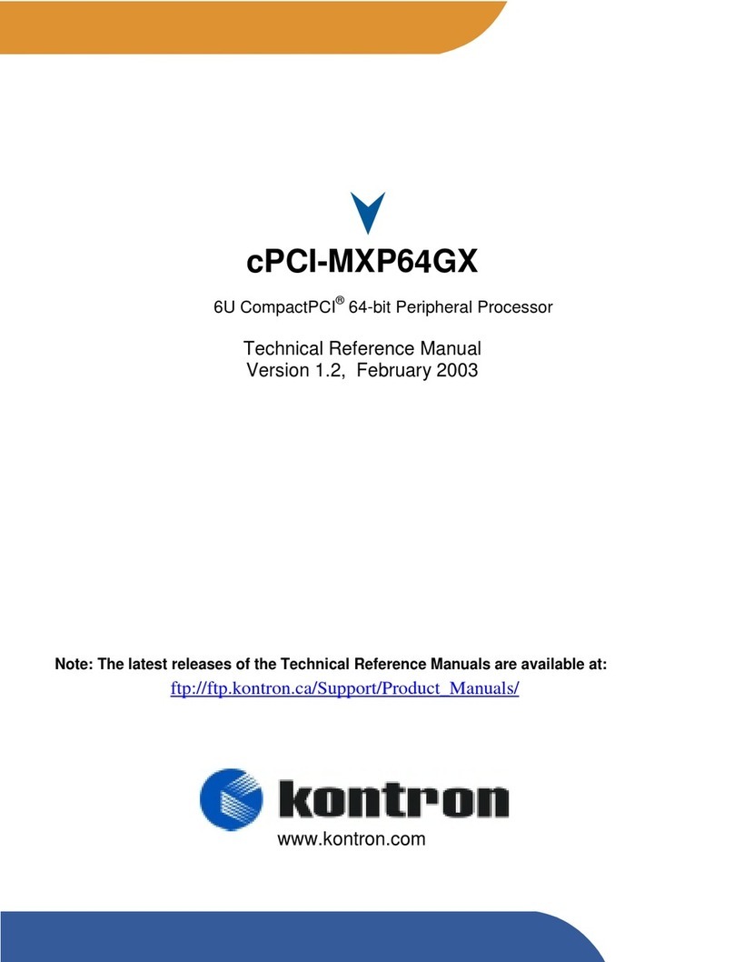 Kontron cPCI-MXP64GX Product manual Kontron cPCI-MXP64GX Product manual