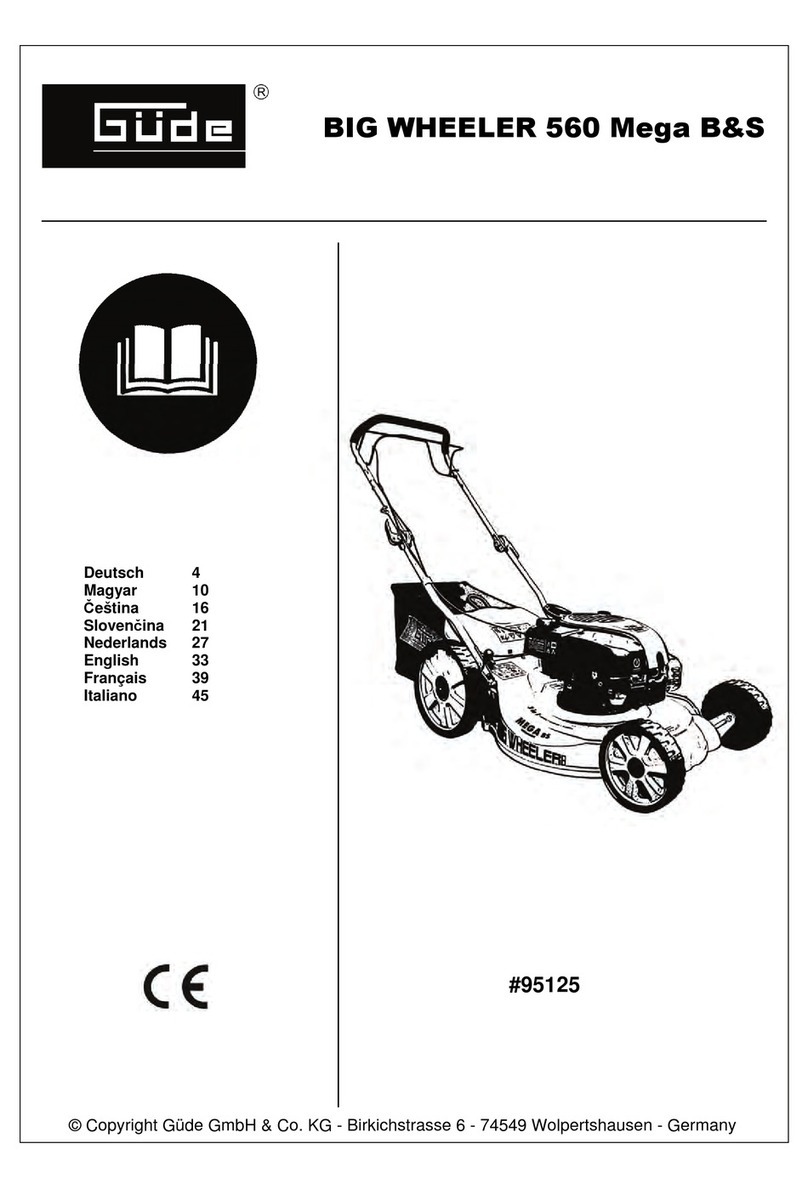 GÜDE BIG WHEELER 560 Mega B&S manual