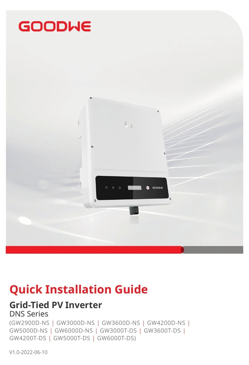 Goodwe GW2900D-NS Quick installation guide