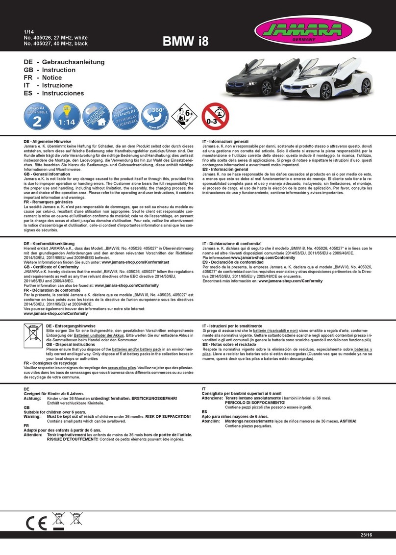 Jamara BMW i8 User manual
