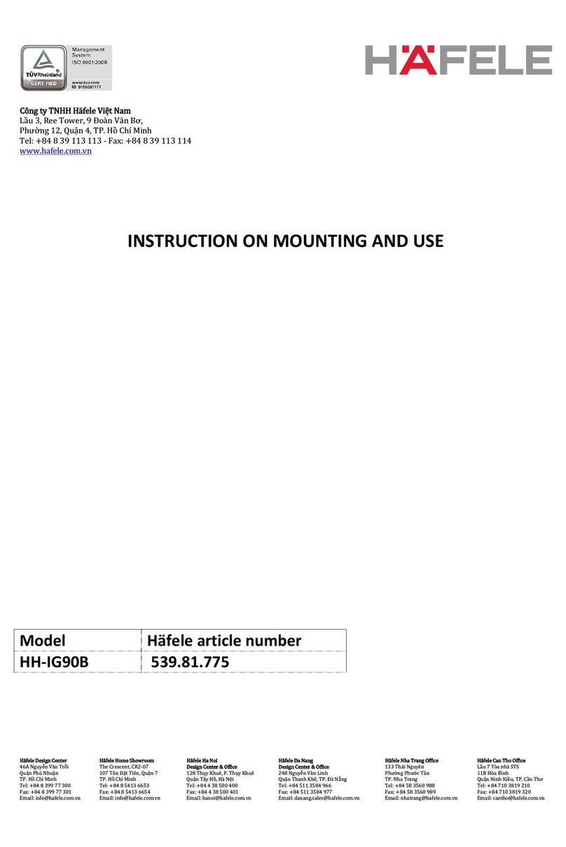 Häfele HH-IG90B Instruction on mounting and use