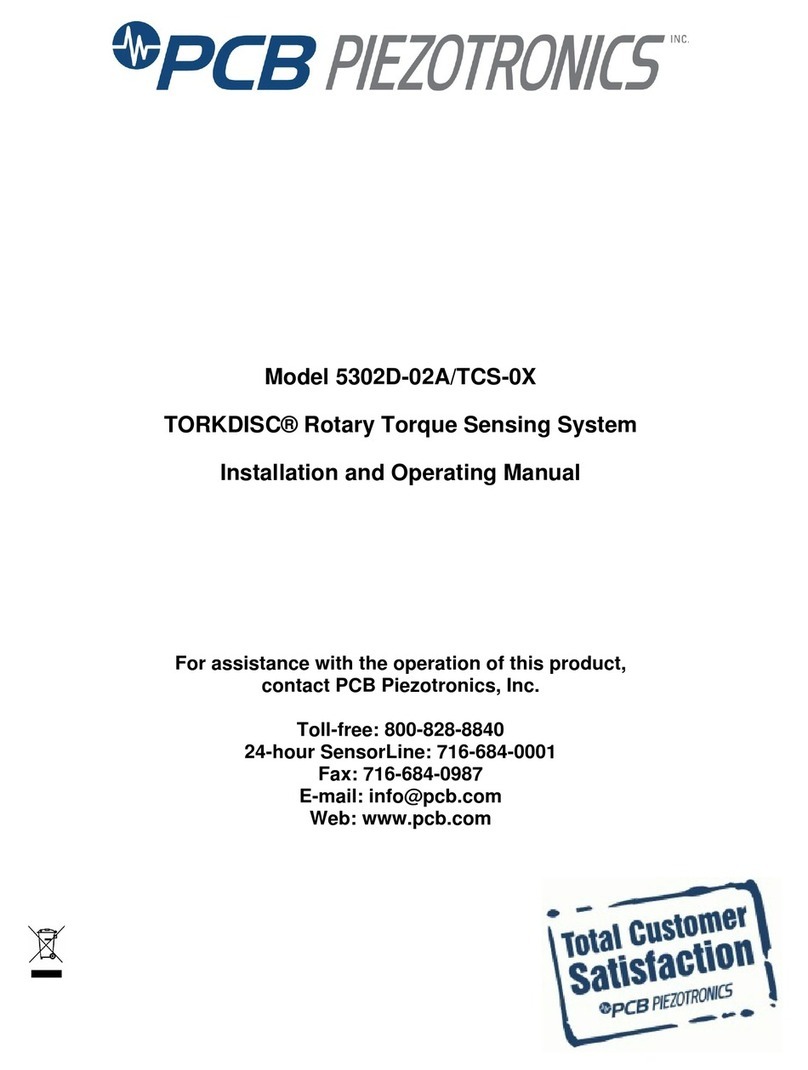 PCB Piezotronics TORKDISC 5302D-02A/TCS-0X Installation and operating manual PCB Piezotronics TORKDISC 5302D-02A/TCS-0X Installation and operating manual