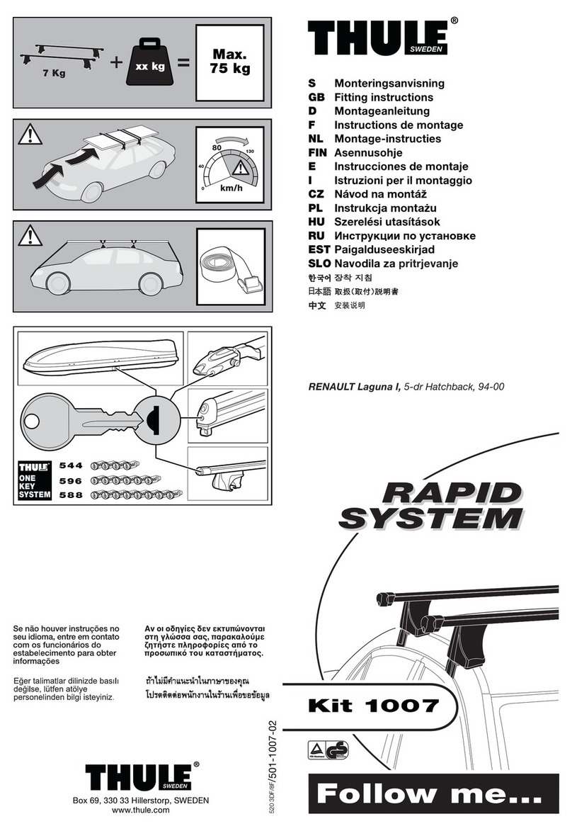 Thule Rapid 1007 User manual