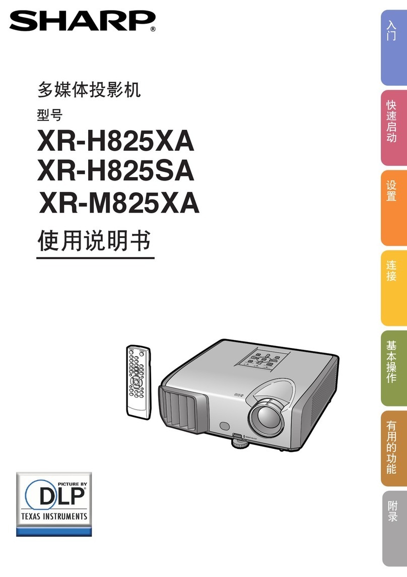Sharp XR-H825XA User manual