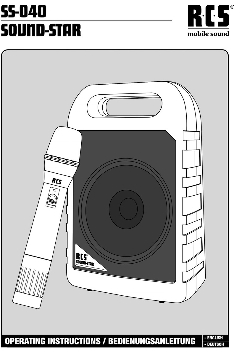 RCS SOUND-STAR User manual