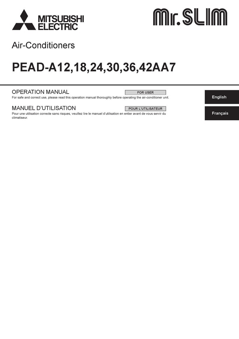 Mitsubishi Electric Mr.SLIM PEAD-A12AA7 User manual