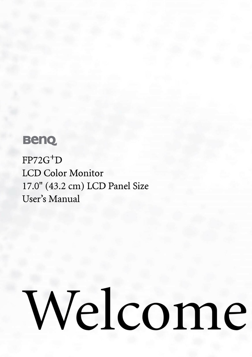 BenQ FP72G+D user manual