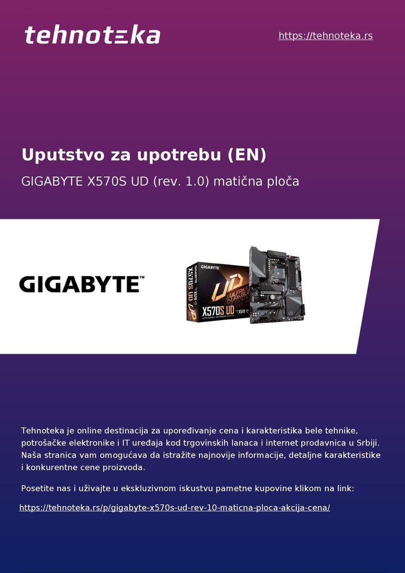 Gigabyte X570S UD User manual