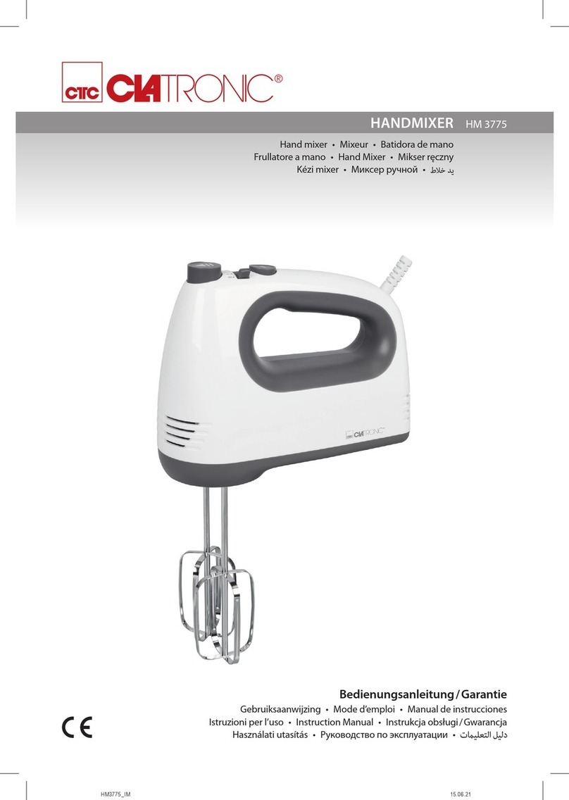 CTC Union Clatronic HM 3775 instruction manual