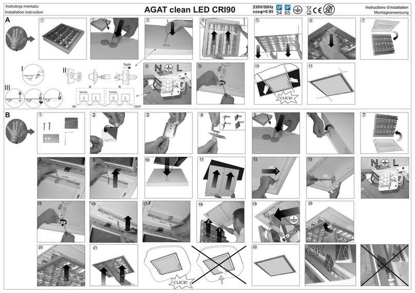 LUXIONA AGAT clean LED CRI90 Installation instruction