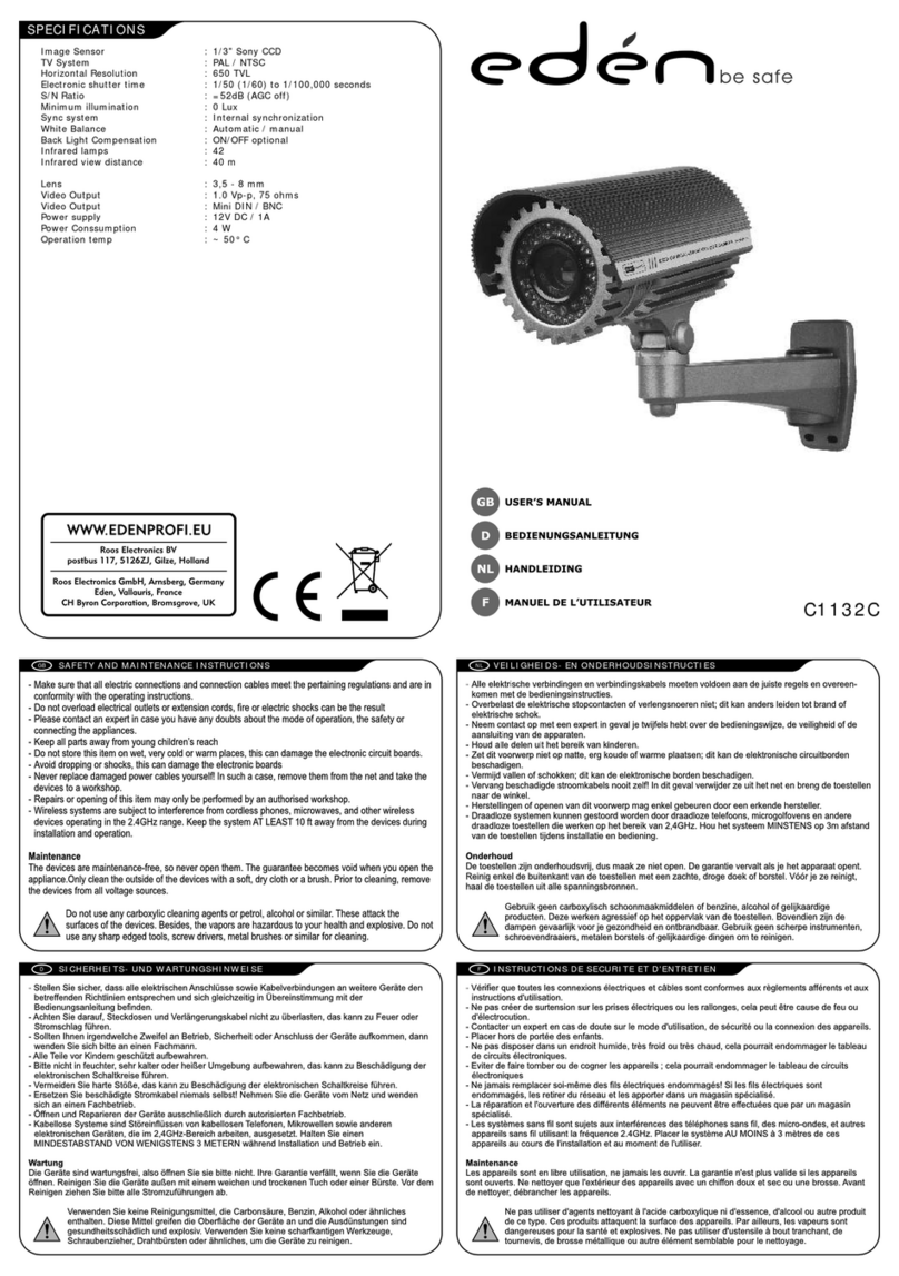 Eden C1132C User manual