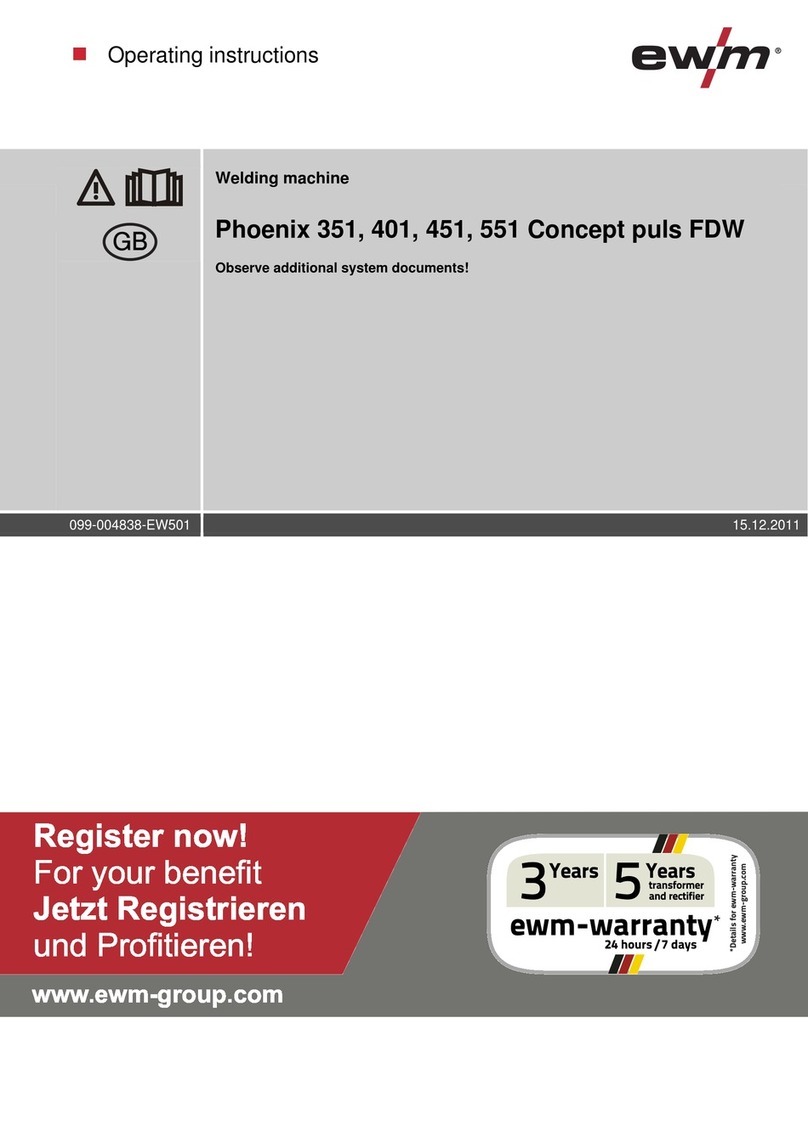 EWM Phoenix 351 Concept puls FDW User manual