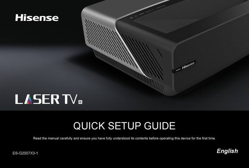Hisense Laser TV 100L5F-B12 Quick setup guide