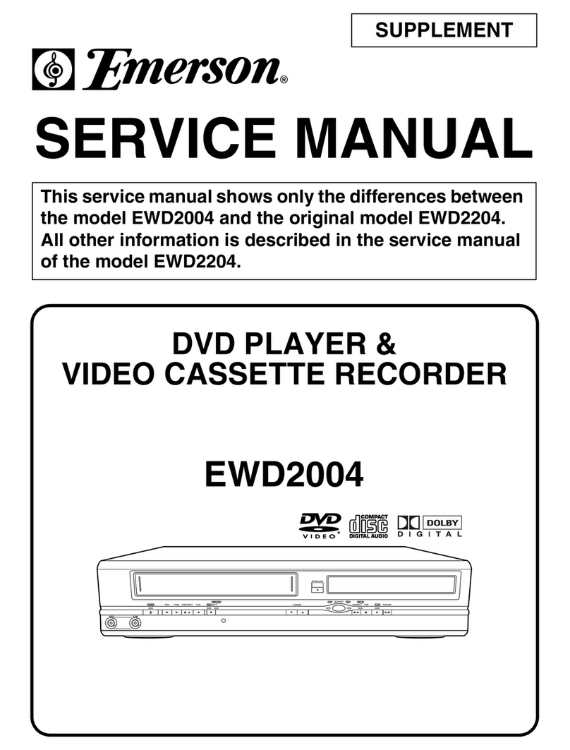 Emerson EWD2004 SUPPLEMENT SERVICE MANUAL