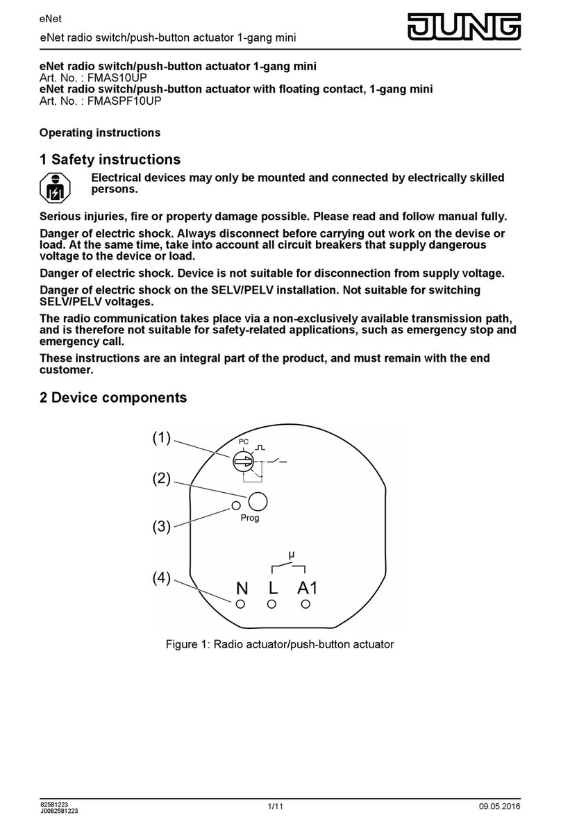Jung eNet FMAS10UP operating instructions