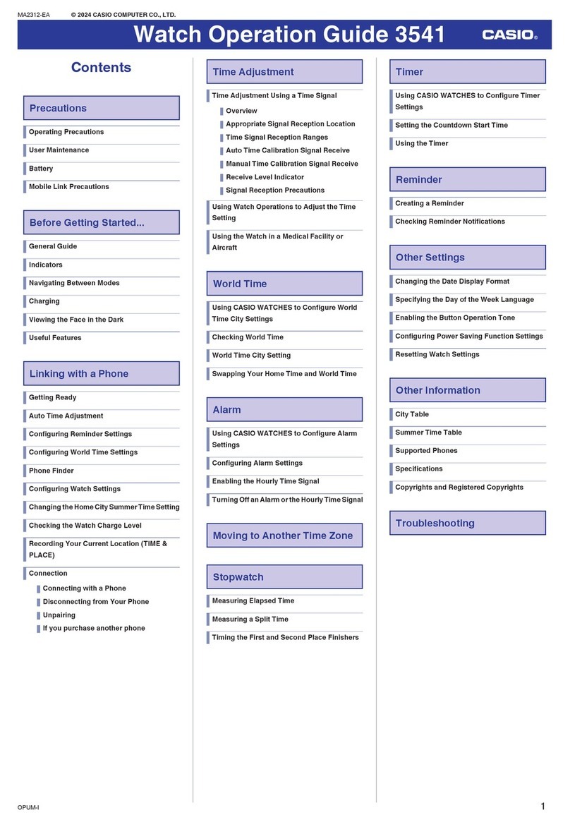 Casio 3541 User manual