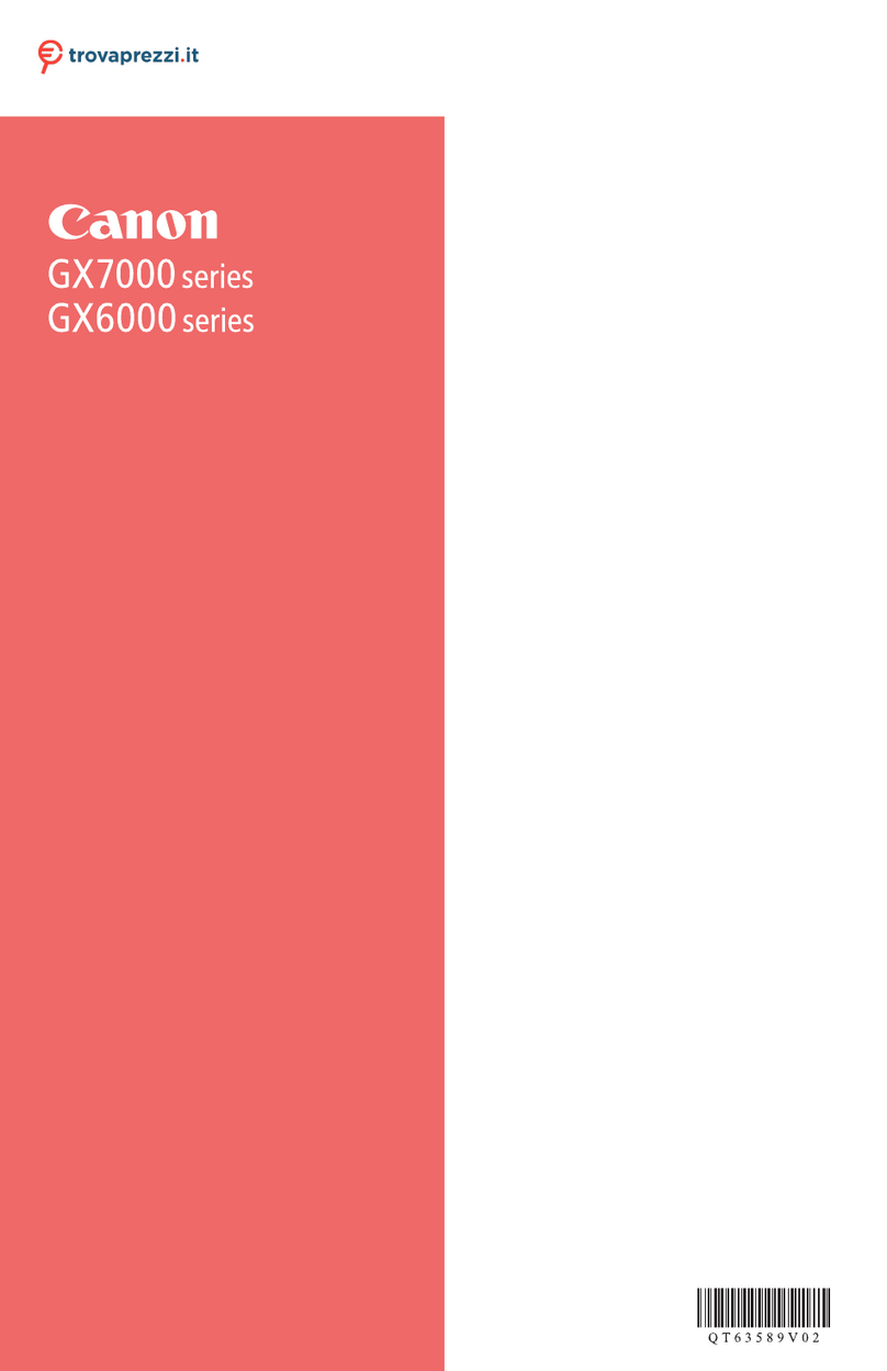 Canon GX7000 Series User manual