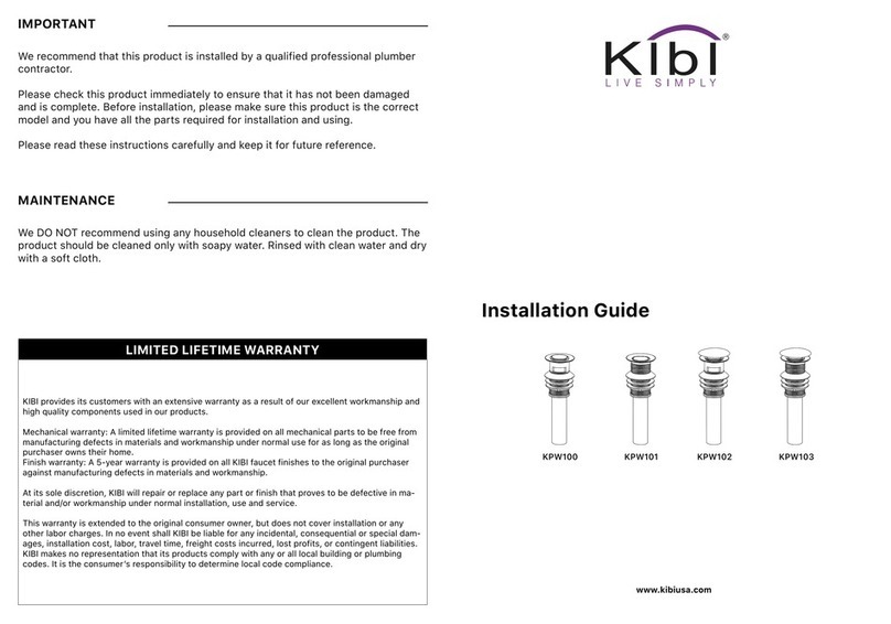 KIBI KPW102 User manual