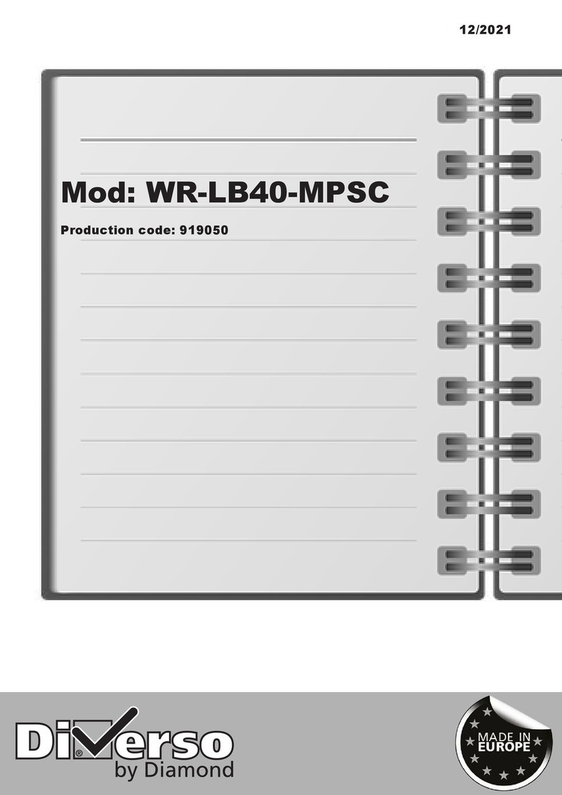 Diamond Diverso WR-LB40-MPSC User manual Diamond Diverso WR-LB40-MPSC User manual