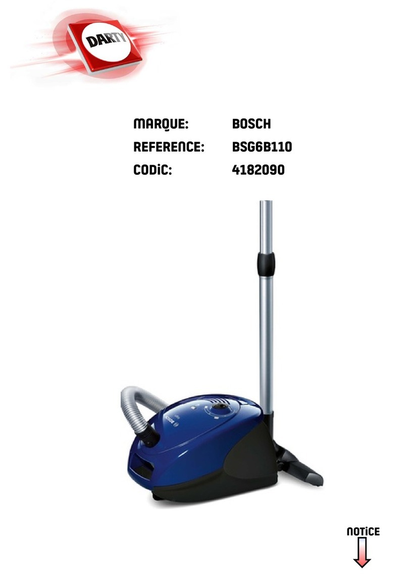 Bosch BSG6B110 User manual