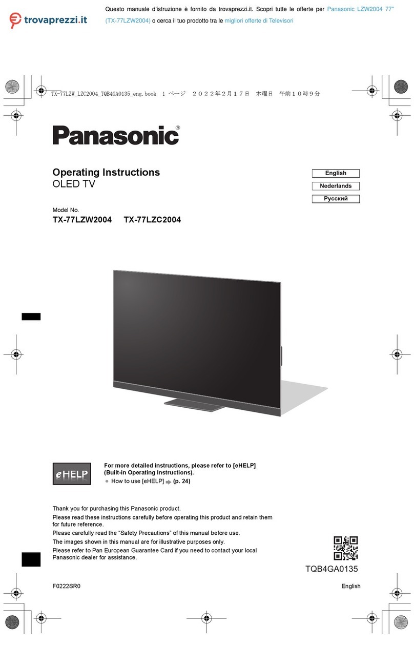 Panasonic LZW2004 operating instructions