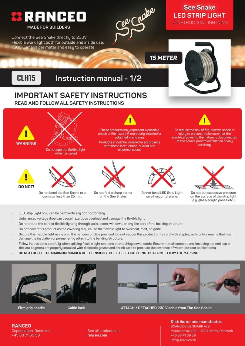 RANCEO See Snake CLH15 instruction manual