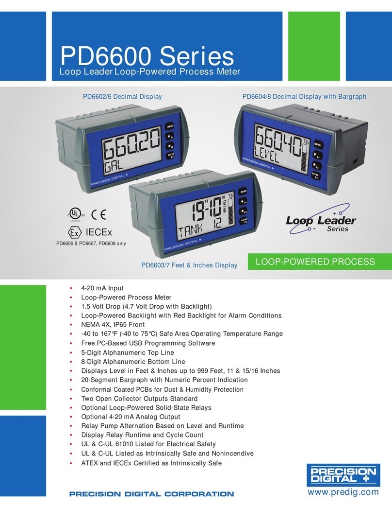 Precision Digital Corporation Loop Leader PD6602/6 manual Precision Digital Corporation Loop Leader PD6602/6 manual