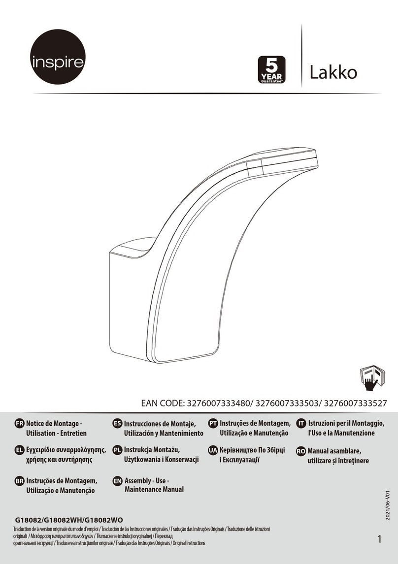 Inspire Lakko G18082WH Maintenance manual Inspire Lakko G18082WH Maintenance manual