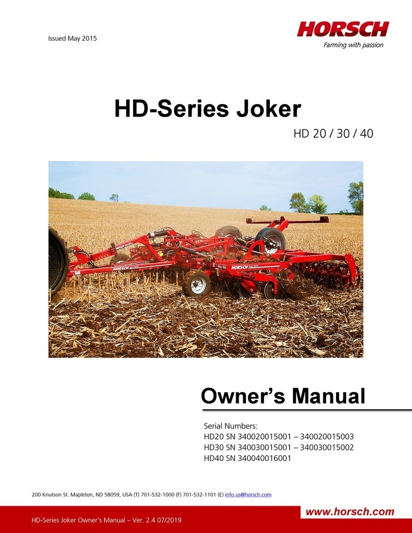 horsch Joker HD Series owner's manual