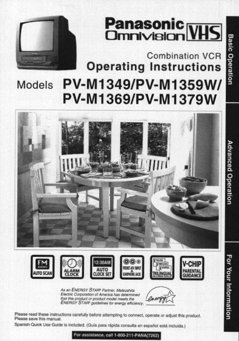 Panasonic Omnivision PV-M1349 User manual Panasonic Omnivision PV-M1349 User manual