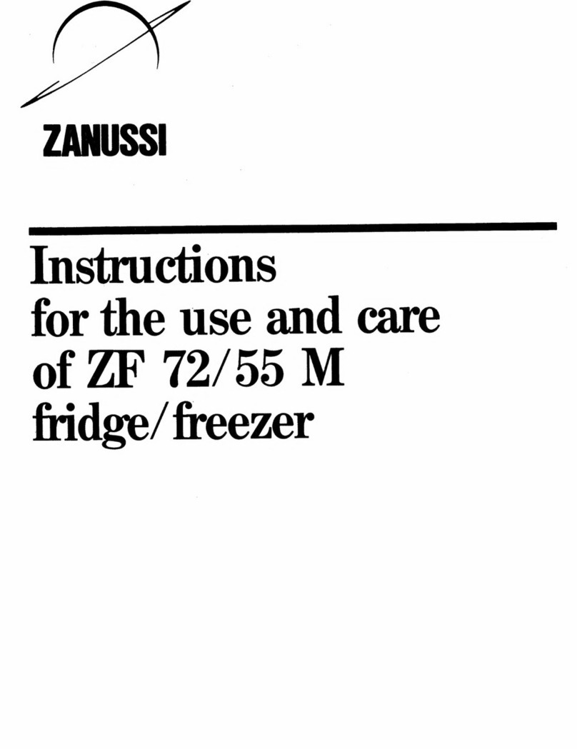 Zanussi ZF 72 M Instructions for the use and care