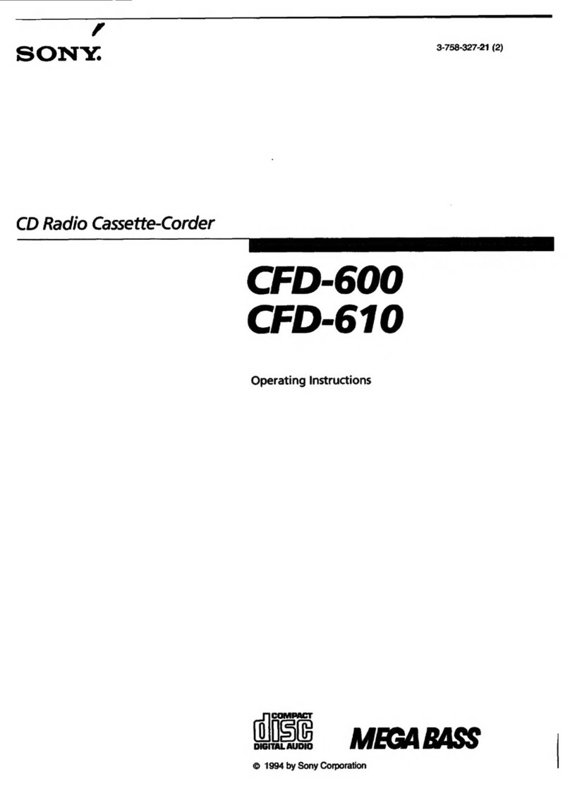 Sony CFD-600 User manual
