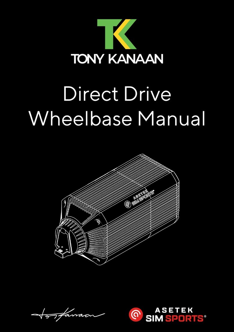Asetek Tony Kanaan Direct Drive Wheelbase manual Asetek Tony Kanaan Direct Drive Wheelbase manual