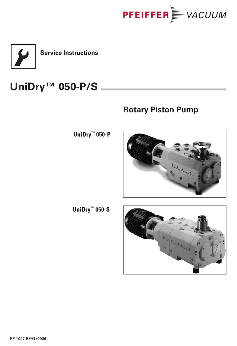 Pfeiffer Vacuum UniDry 050-P Service instructions