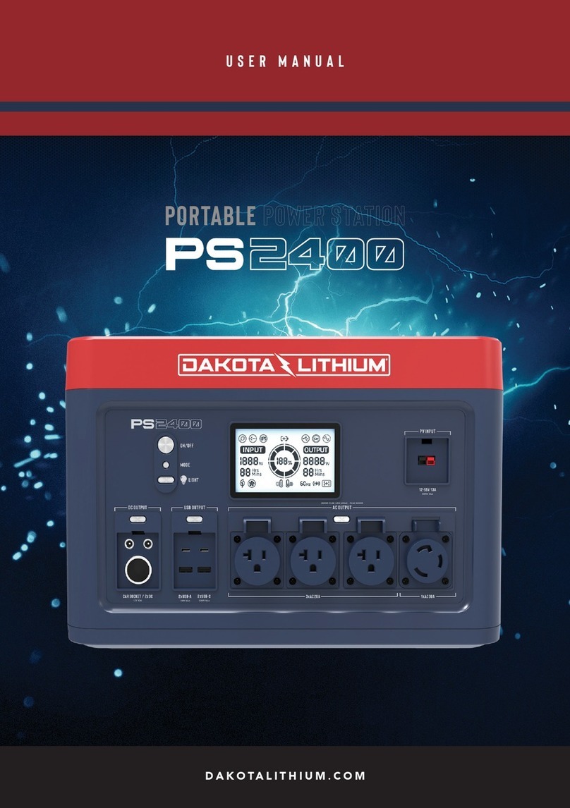 Dakota Lithium PS2400 user manual
