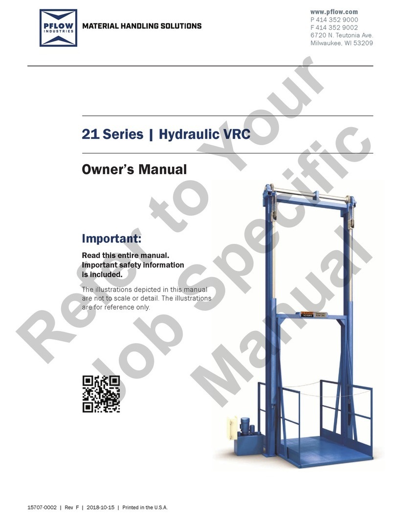 PFlow Industries 21 Series User manual