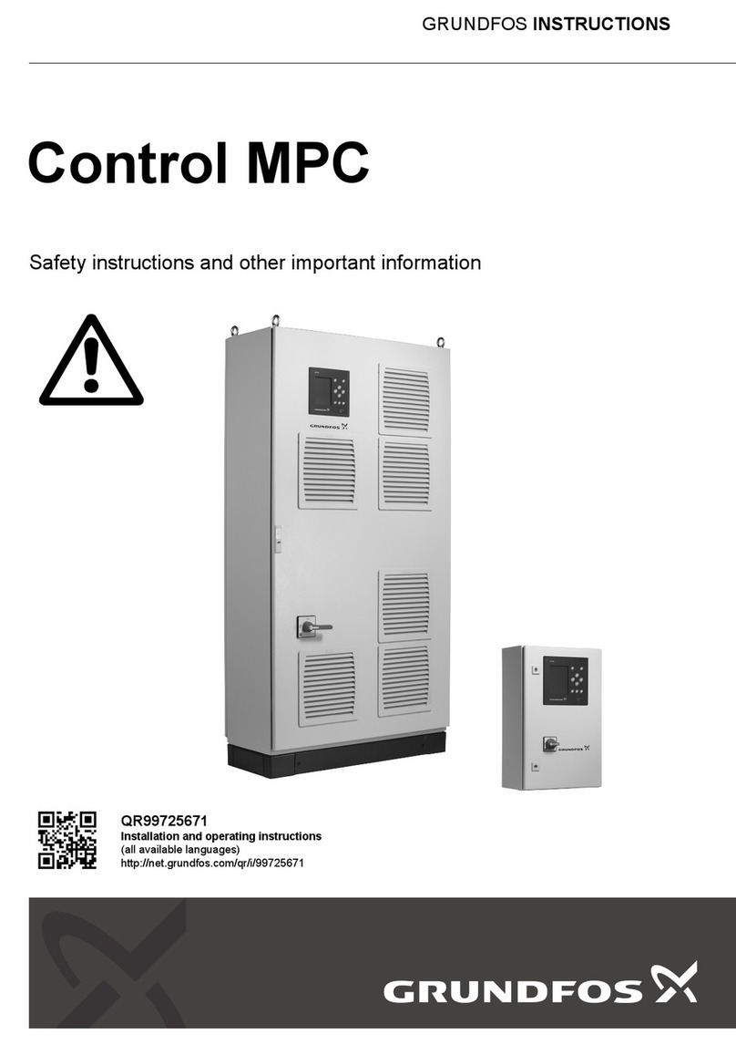 Grundfos CONTROL MPC Safety instructions and other important information