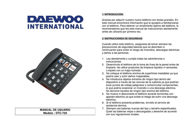 Daewoo International DTC-750 user guide