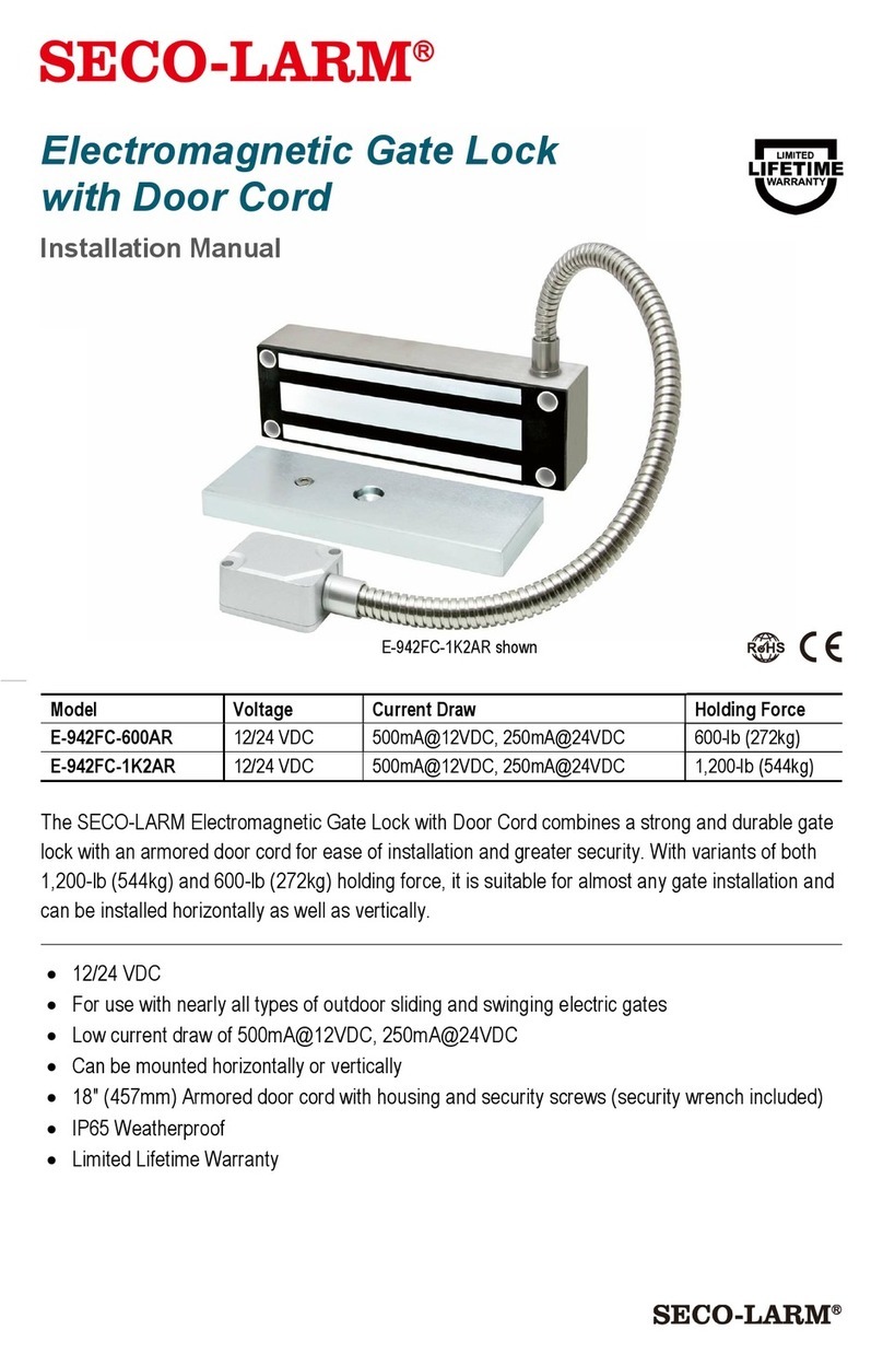 SECO-LARM E-942FC-600AR installation manual