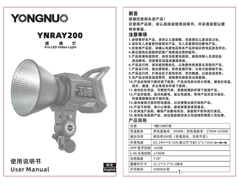 Yongnuo YNRAY200 user manual
