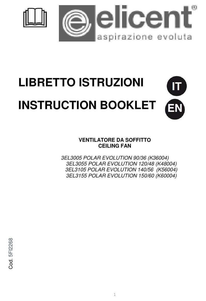 Elicent POLAR EVOLUTION 90/36 Instruction booklet