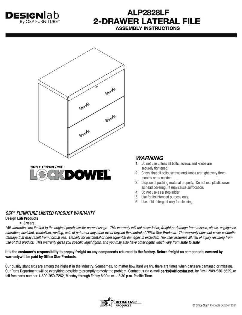 OSP furniture Designlab ALP2828LF Assembly instructions OSP furniture Designlab ALP2828LF Assembly instructions